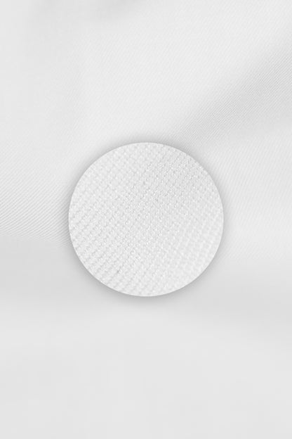 Higher Standard Twill White Dress Shirt 100% Cotton